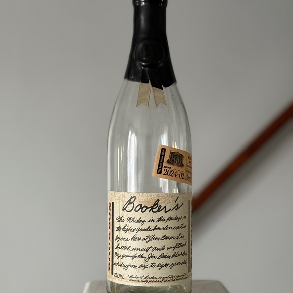 Booker's Bourbon Whiskey EMPTY bottle unrinsed - Picture 1 of 6